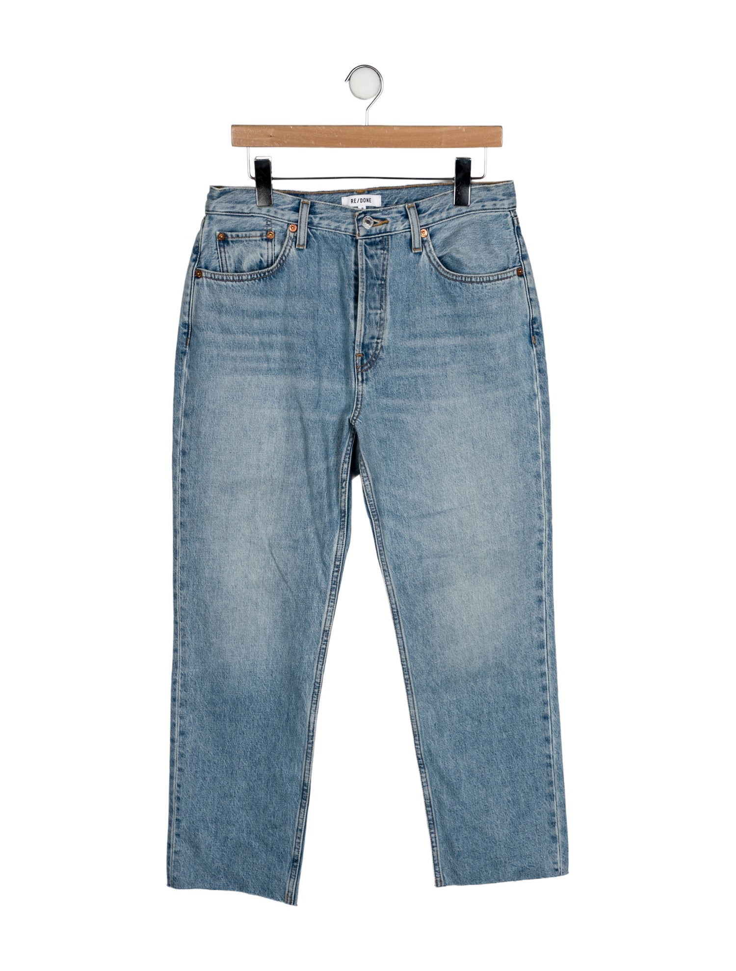 RE/DONE High-Rise Straight Leg Jeans w/ Tags