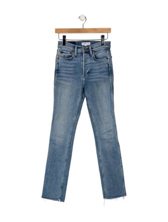 RE/DONE Mid-Rise Straight Leg Jeans