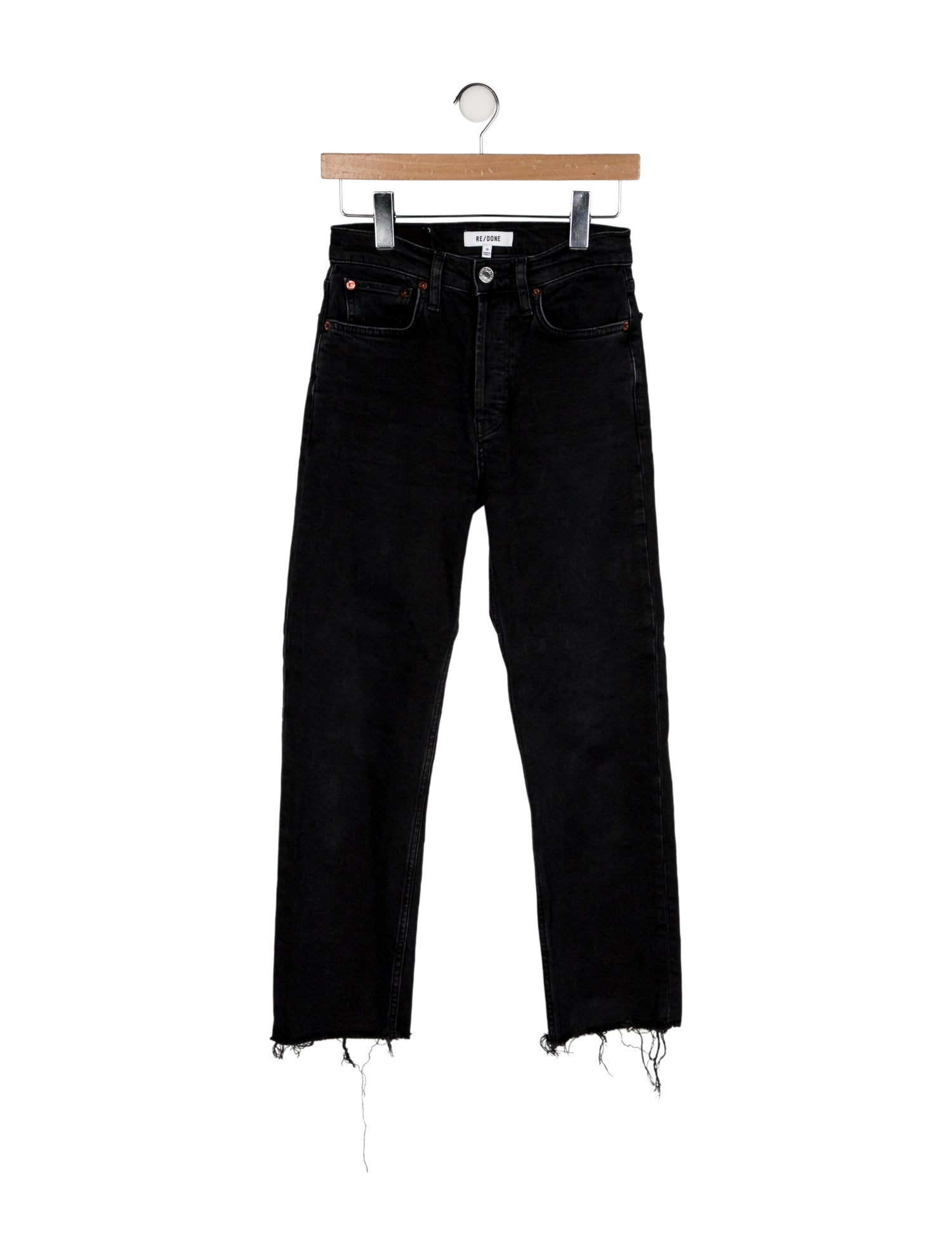 RE/DONE High-Rise Straight Leg Jeans