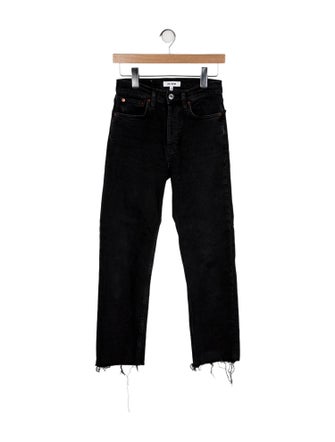 RE/DONE High-Rise Straight Leg Jeans