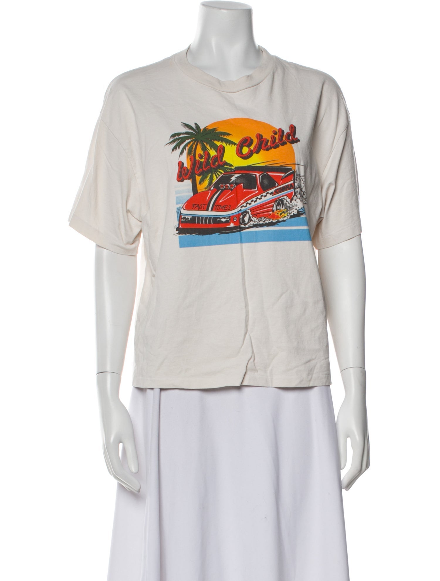 RE/DONE Graphic Print Crew Neck T-Shirt