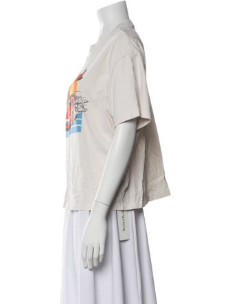 RE/DONE Graphic Print Crew Neck T-Shirt