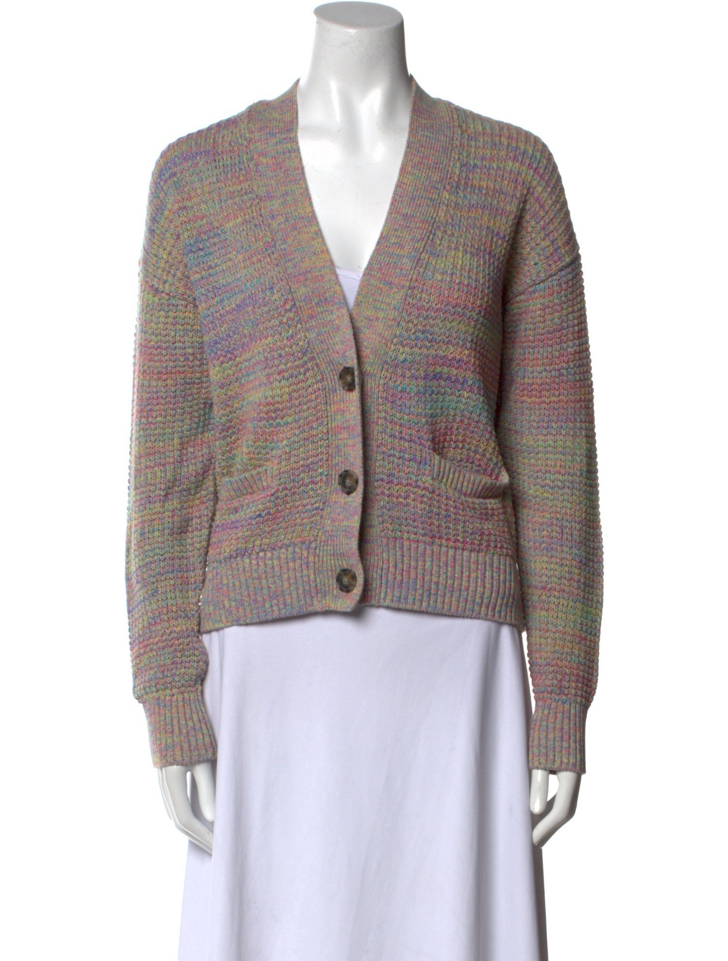 RE/DONE Printed V-Neck Sweater