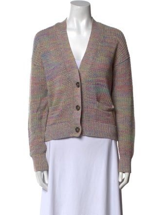 RE/DONE Printed V-Neck Sweater