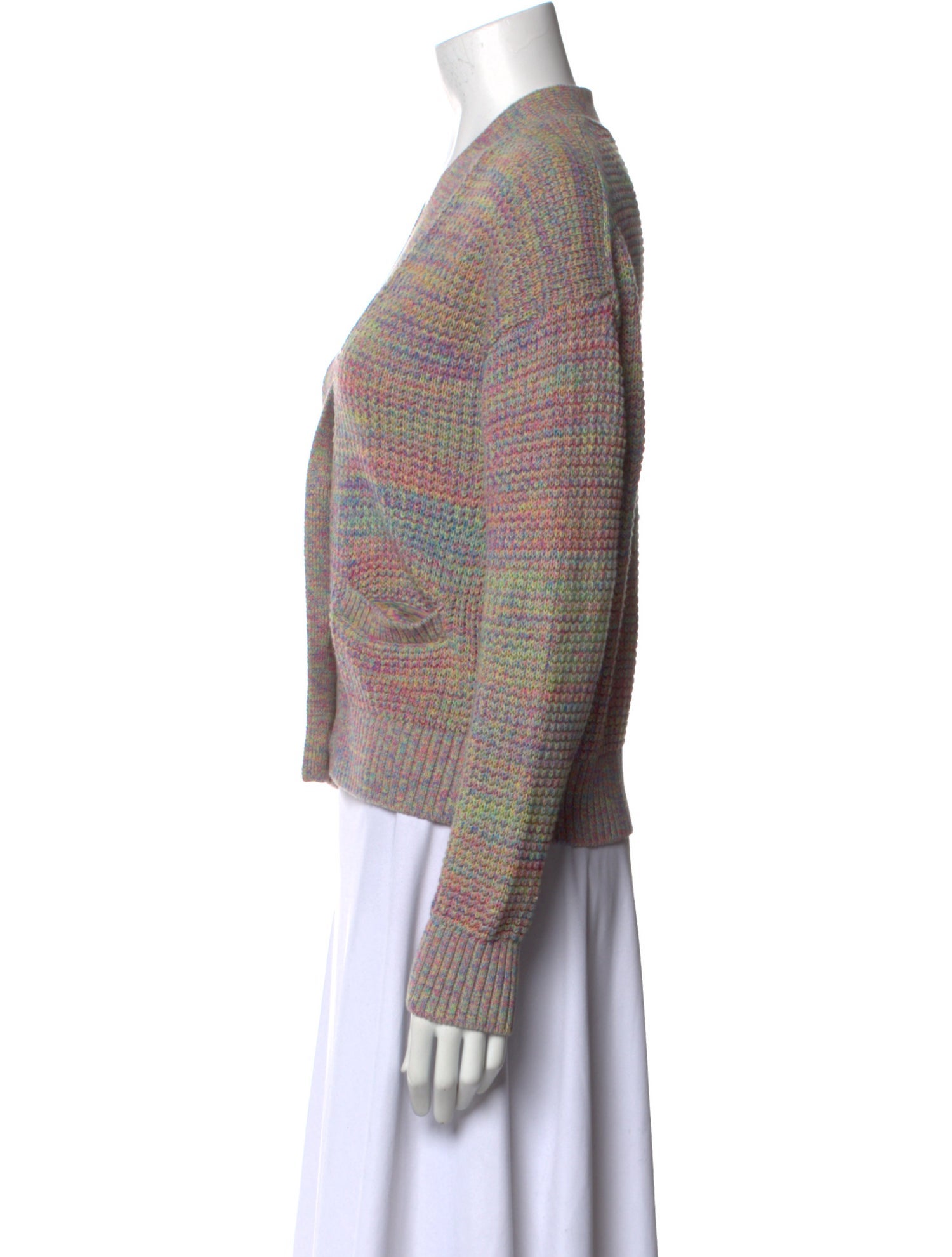 RE/DONE Printed V-Neck Sweater