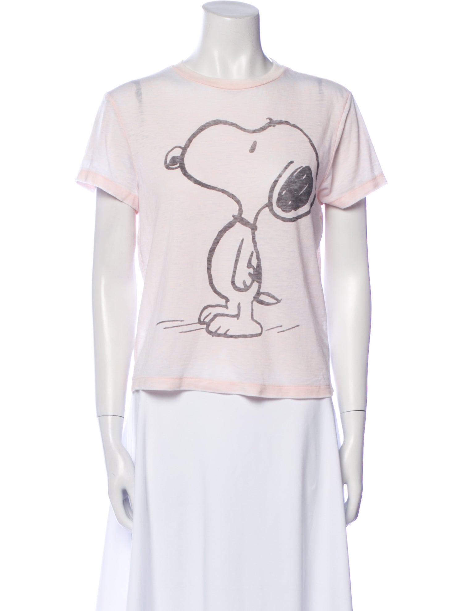 RE/DONE Graphic Print Crew Neck T-Shirt