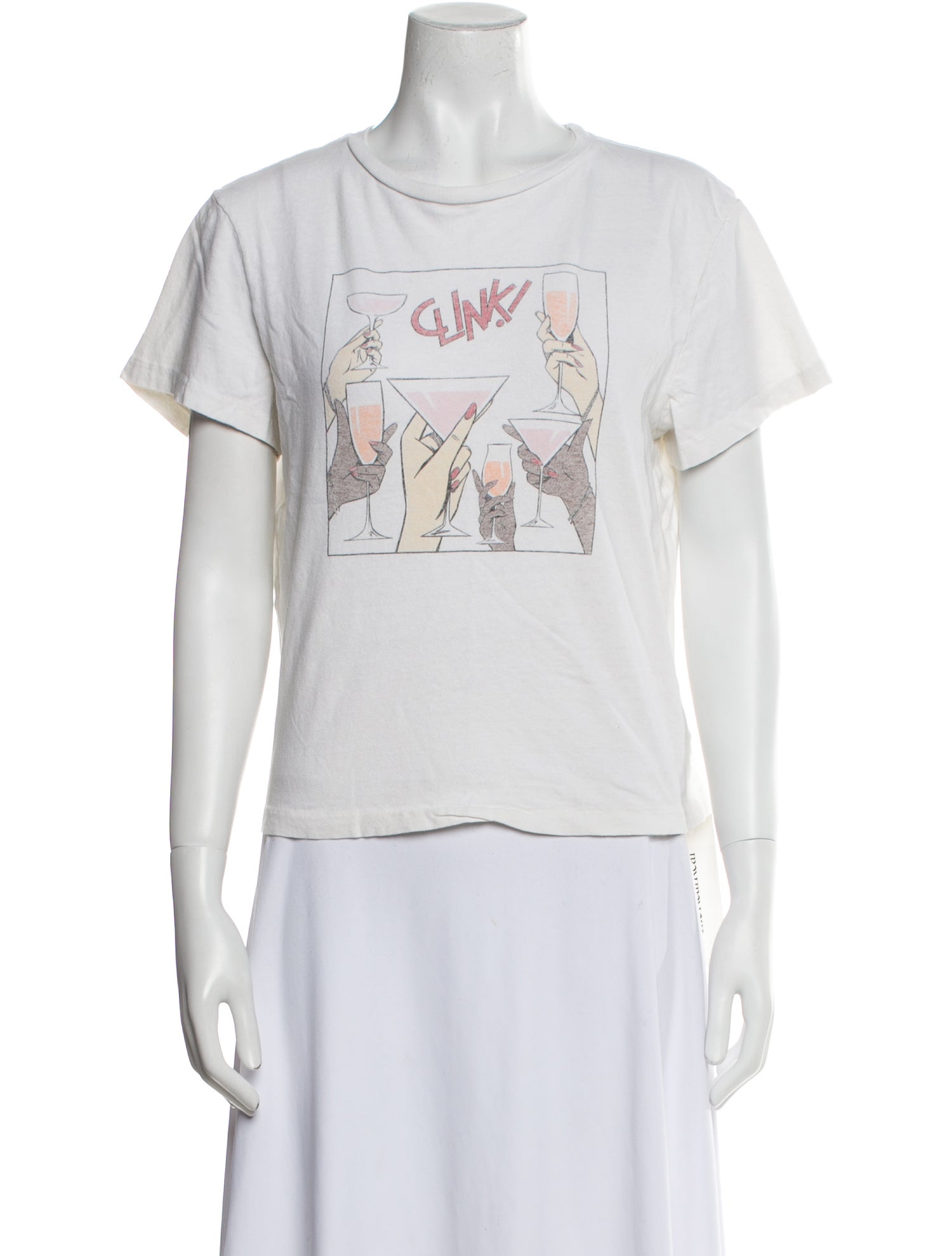 RE/DONE Graphic Print Crew Neck T-Shirt