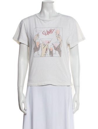 RE/DONE Graphic Print Crew Neck T-Shirt