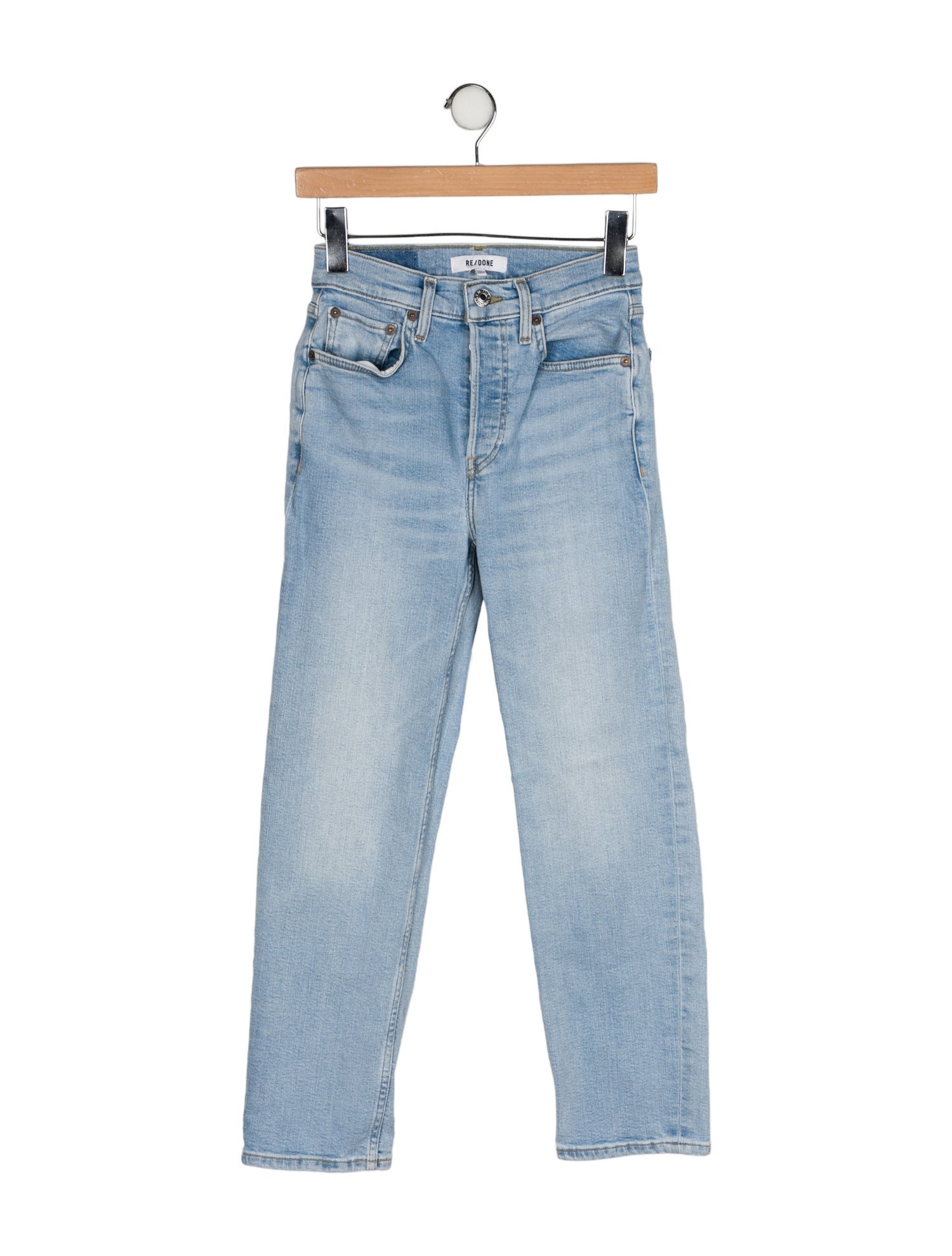 RE/DONE Mid-Rise Straight Leg Jeans