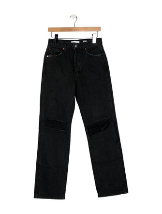 RE/DONE Mid-Rise Straight Leg Jeans
