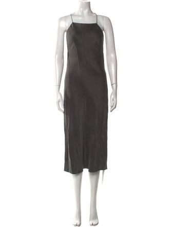 RE/DONE Silk Midi Length Dress