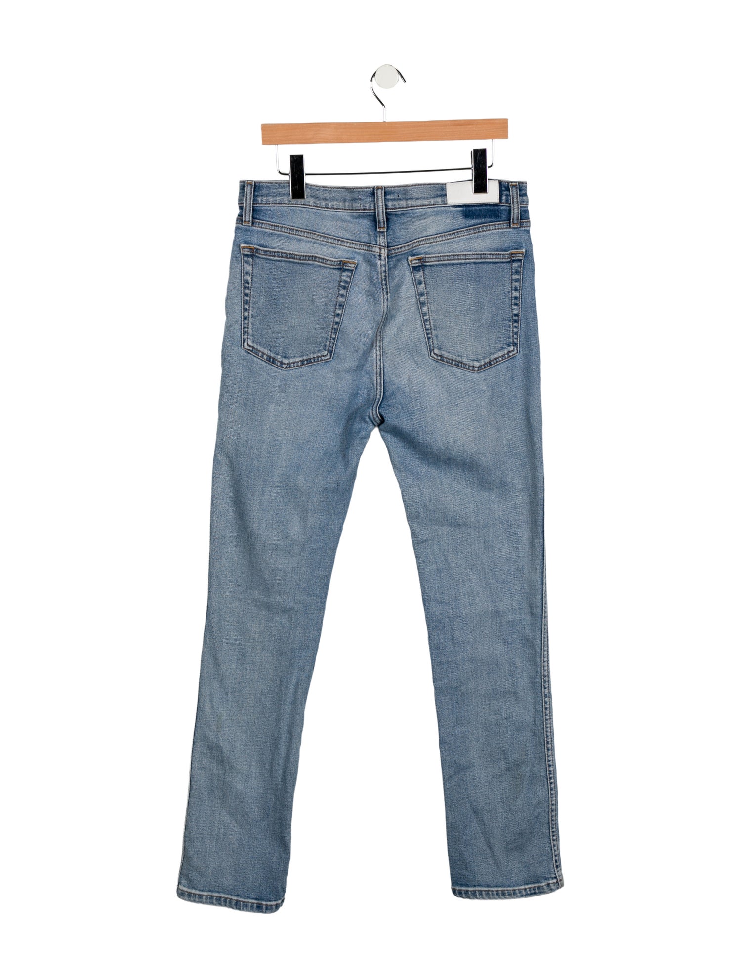 RE/DONE High-Rise Straight Leg Jeans