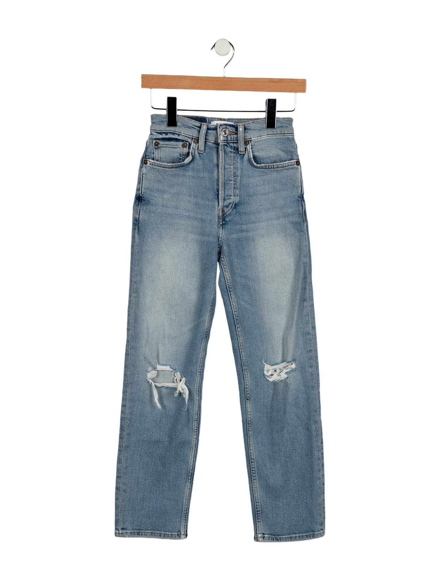 RE/DONE Mid-Rise Straight Leg Jeans