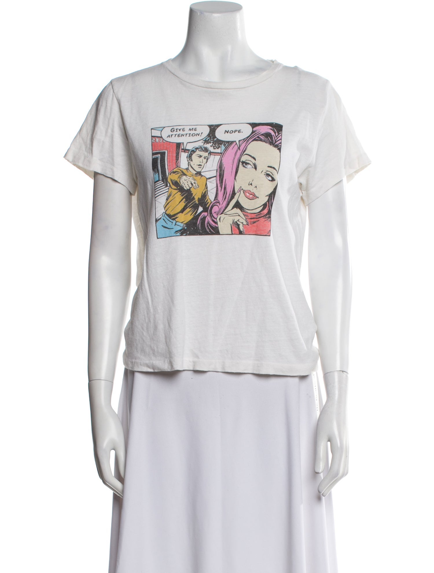 RE/DONE Graphic Print Crew Neck T-Shirt