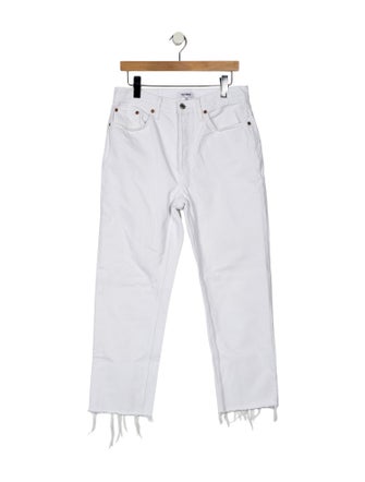 RE/DONE High-Rise Straight Leg Jeans