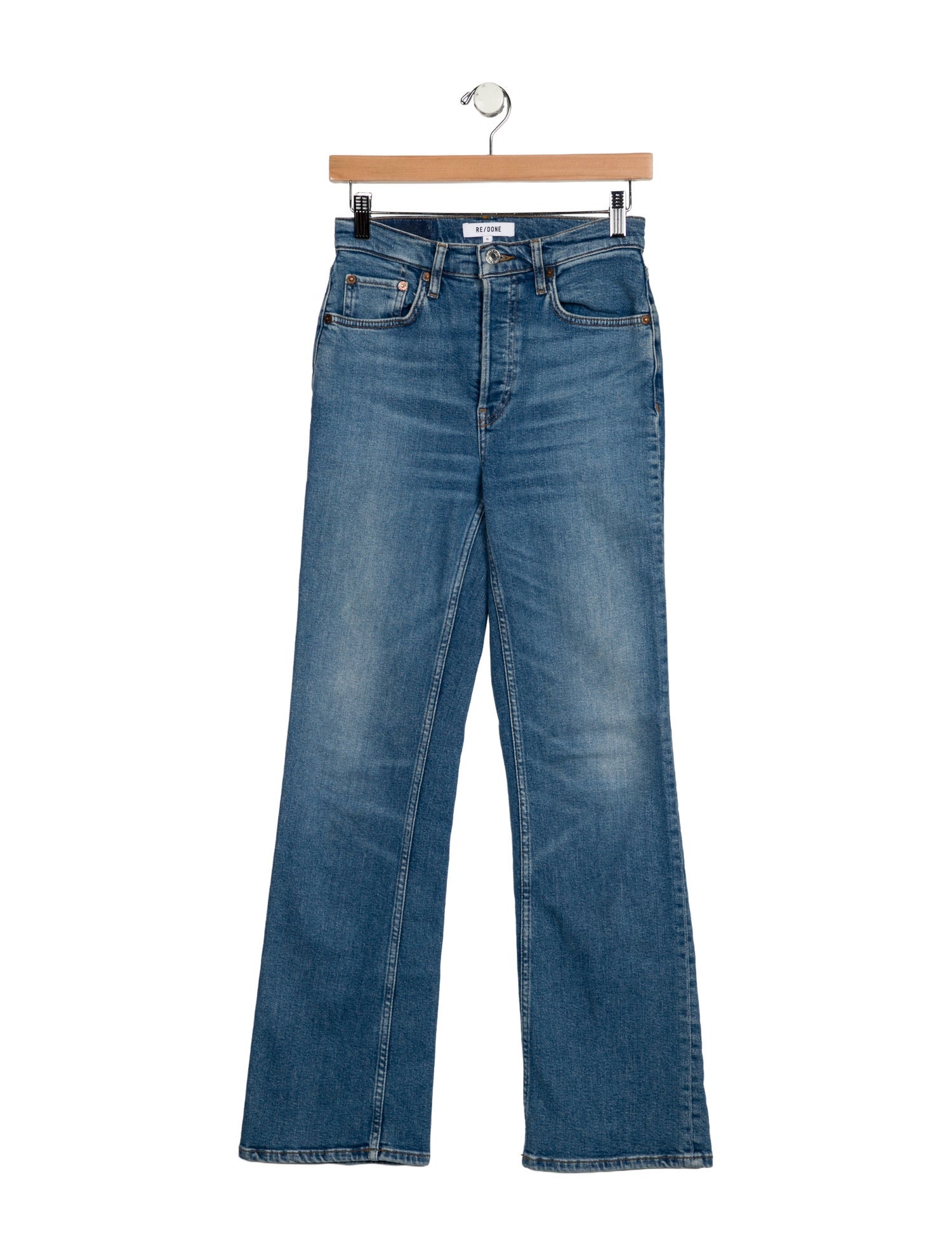 RE/DONE Mid-Rise Wide Leg Jeans