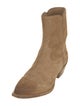 RE/DONE Suede Leather Trim Embellishment Western Boots