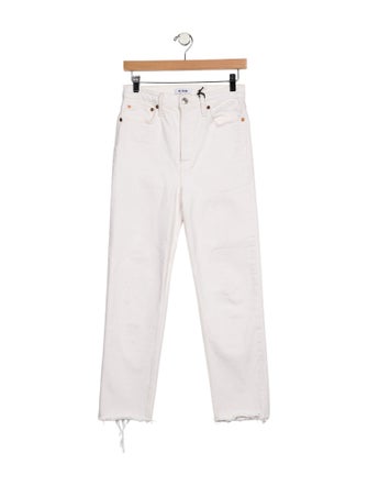 RE/DONE High-Rise Straight Leg Jeans