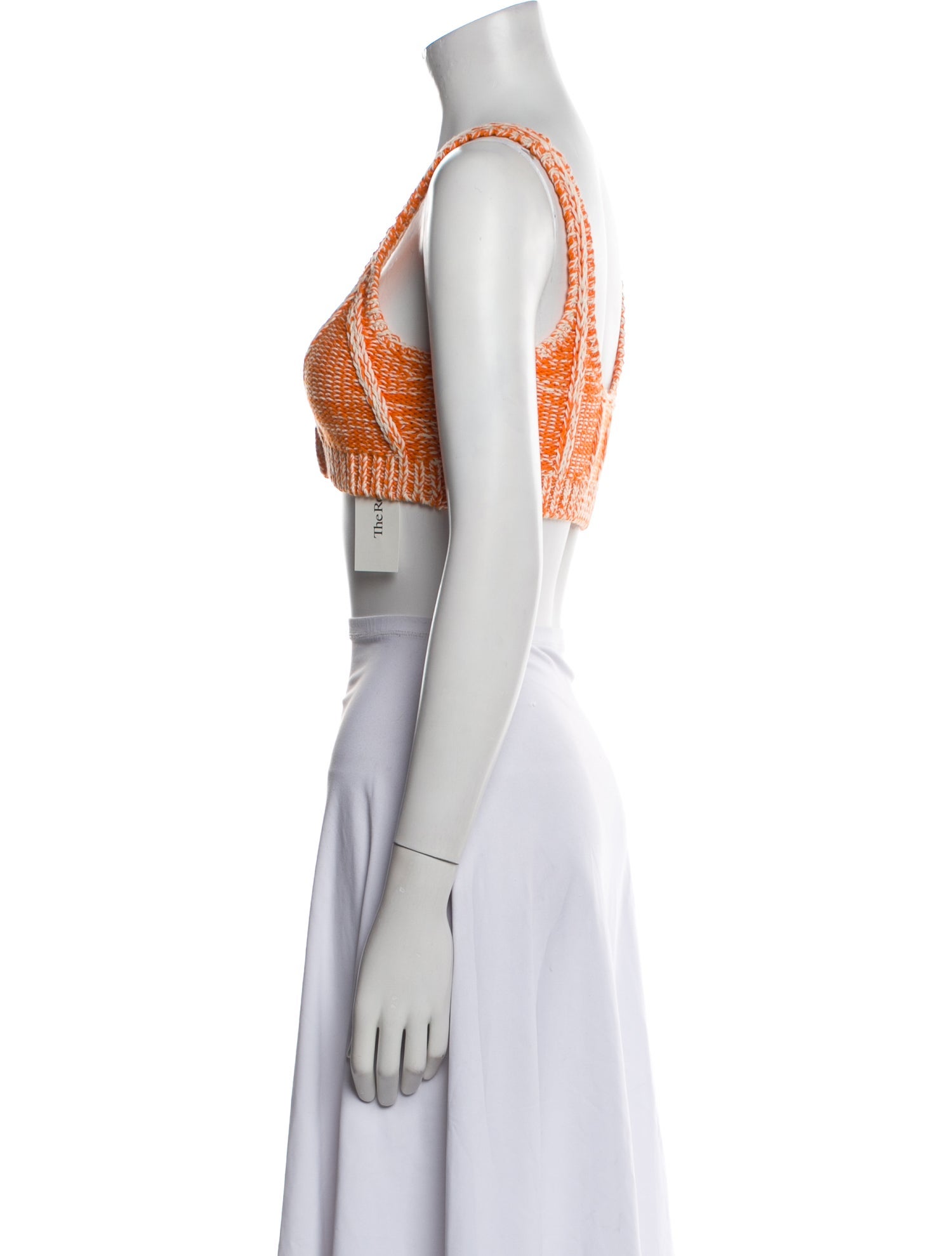 RE/DONE Printed Square Neckline Crop Top