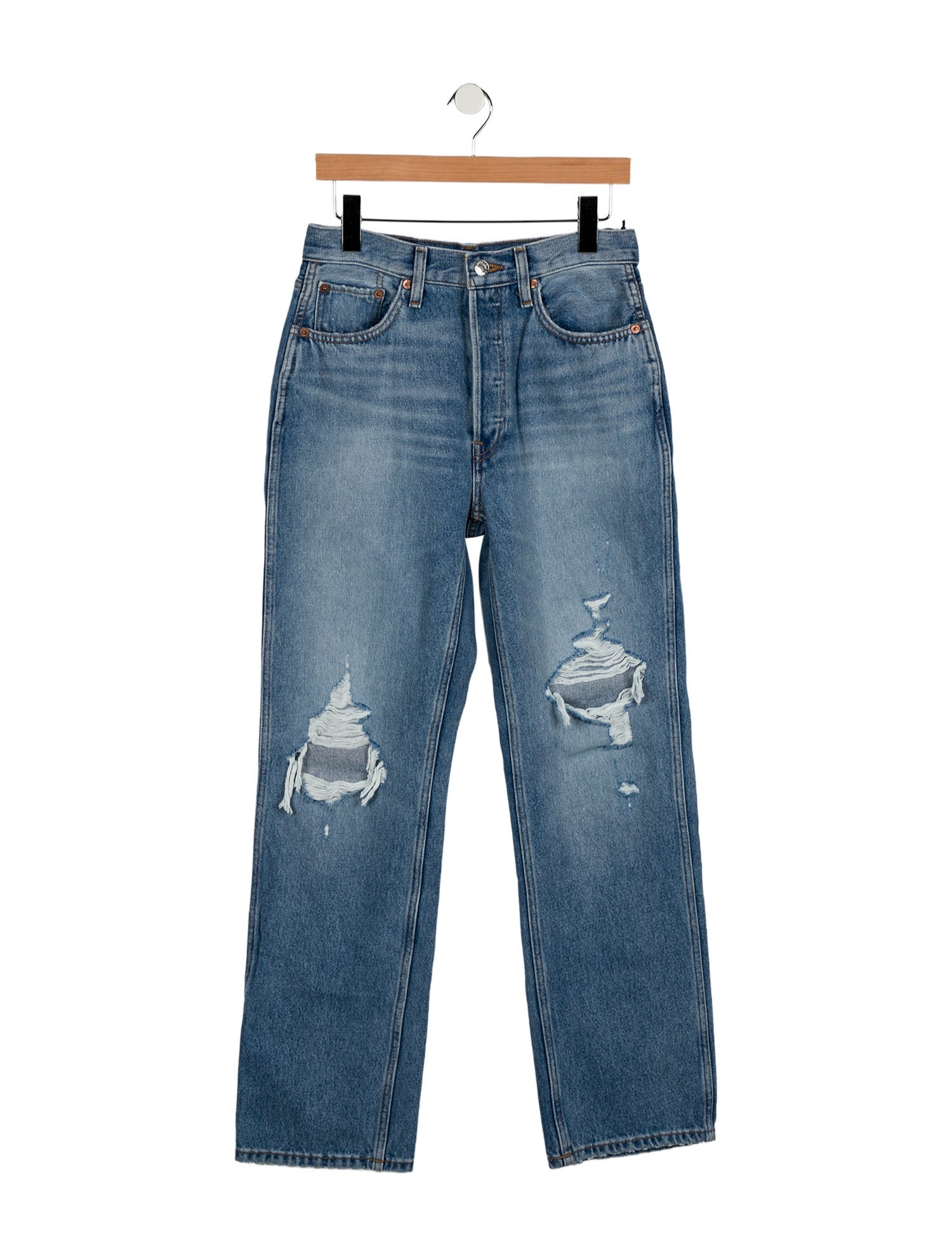 RE/DONE High-Rise Wide Leg Jeans w/ Tags
