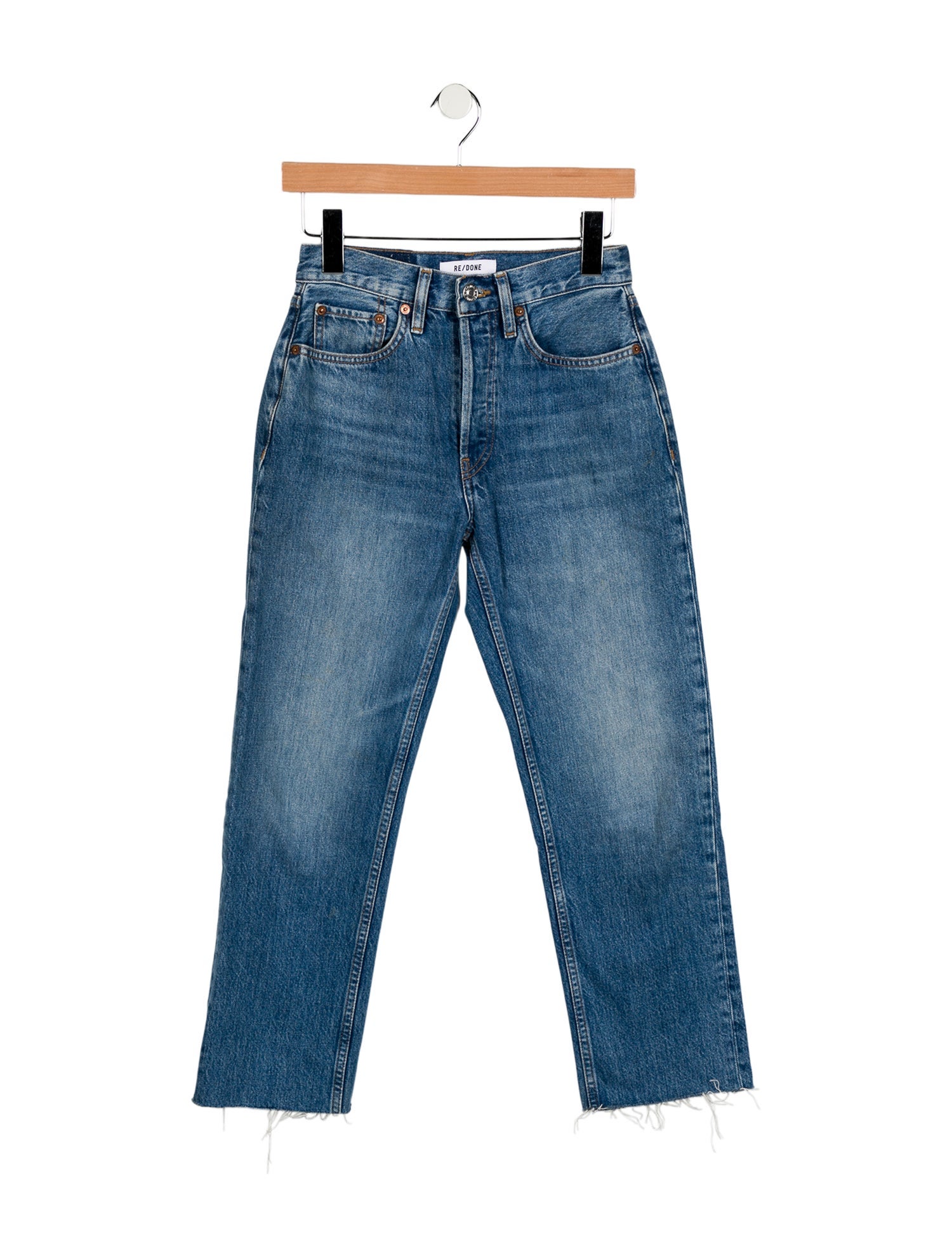 RE/DONE Mid-Rise Straight Leg Jeans