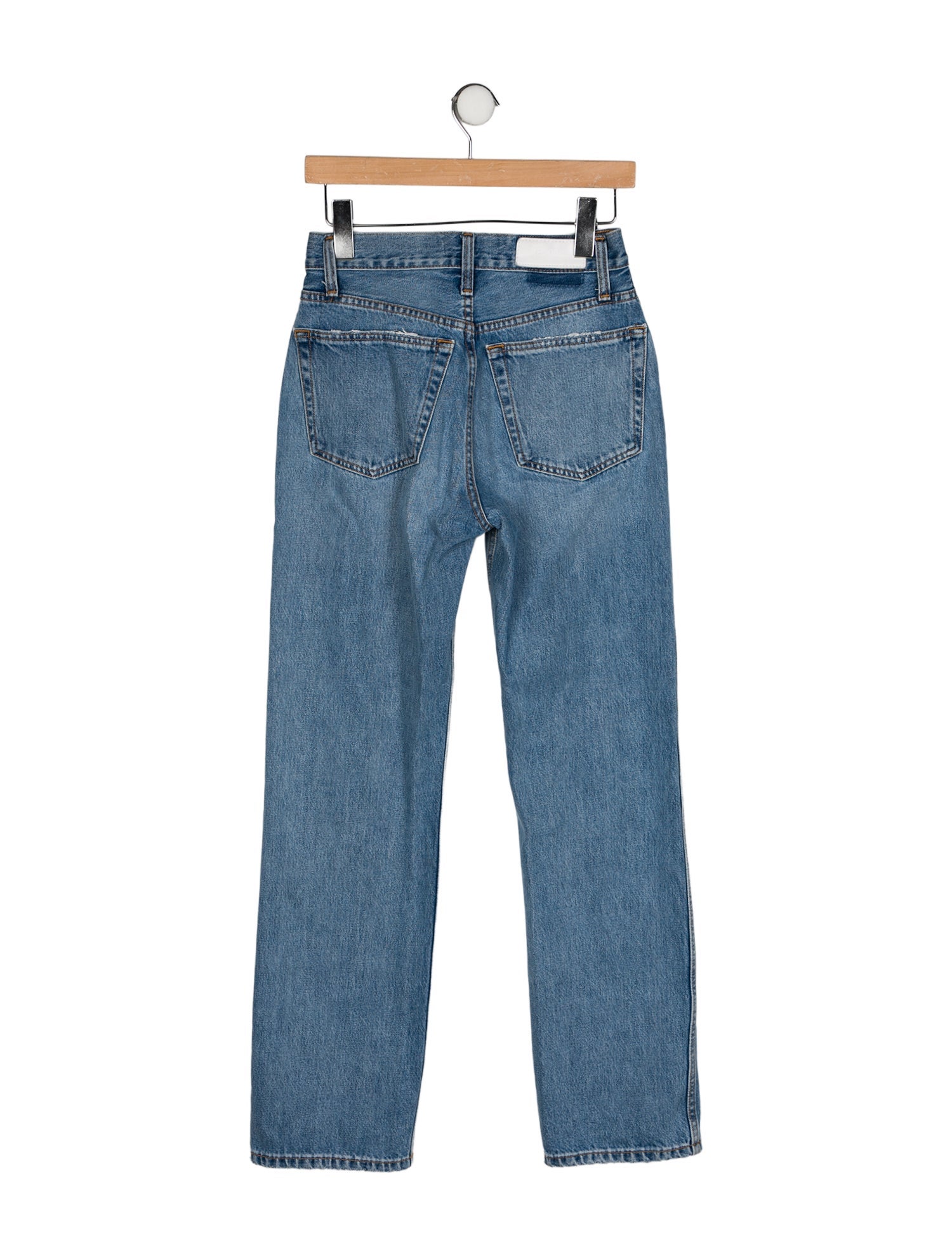 RE/DONE High-Rise Straight Leg Jeans