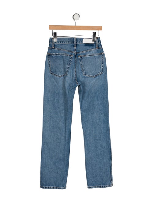 RE/DONE High-Rise Straight Leg Jeans