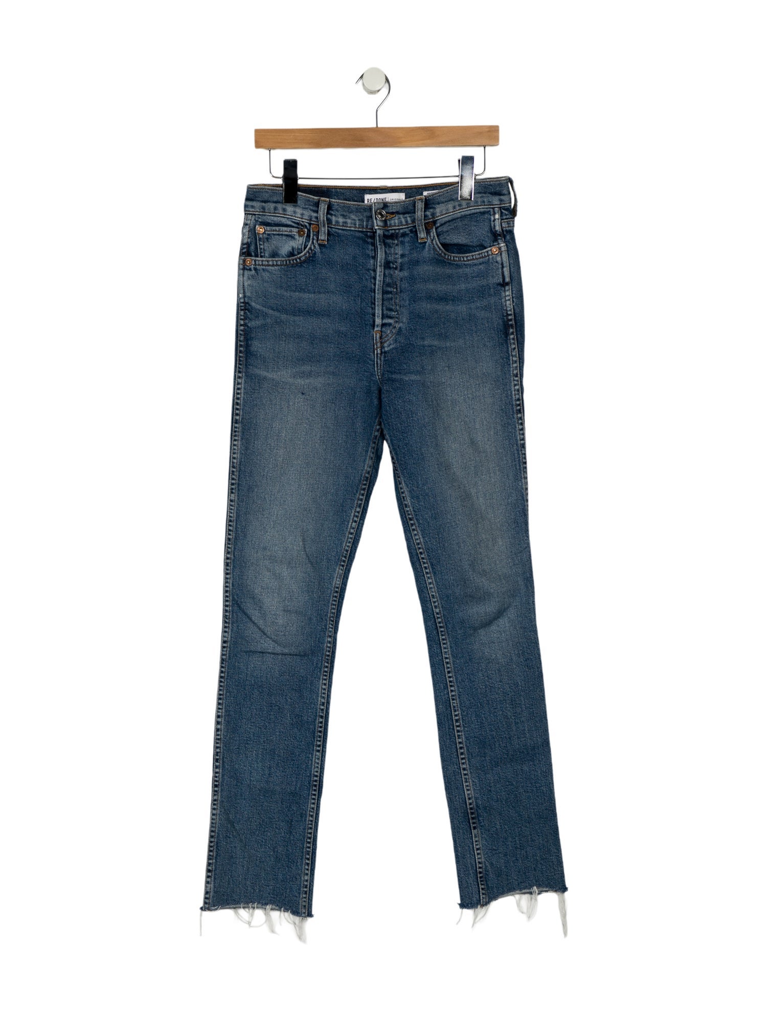 RE/DONE Mid-Rise Straight Leg Jeans