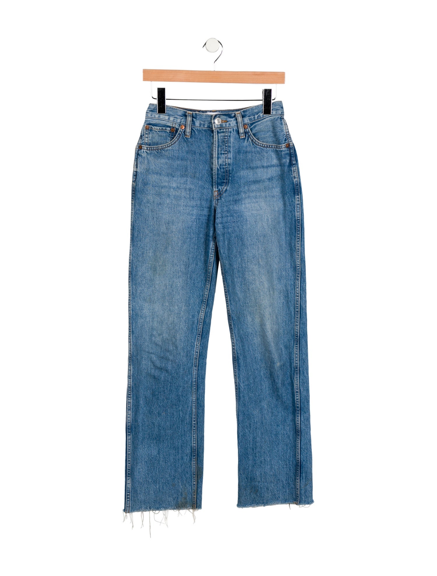 RE/DONE Mid-Rise Straight Leg Jeans
