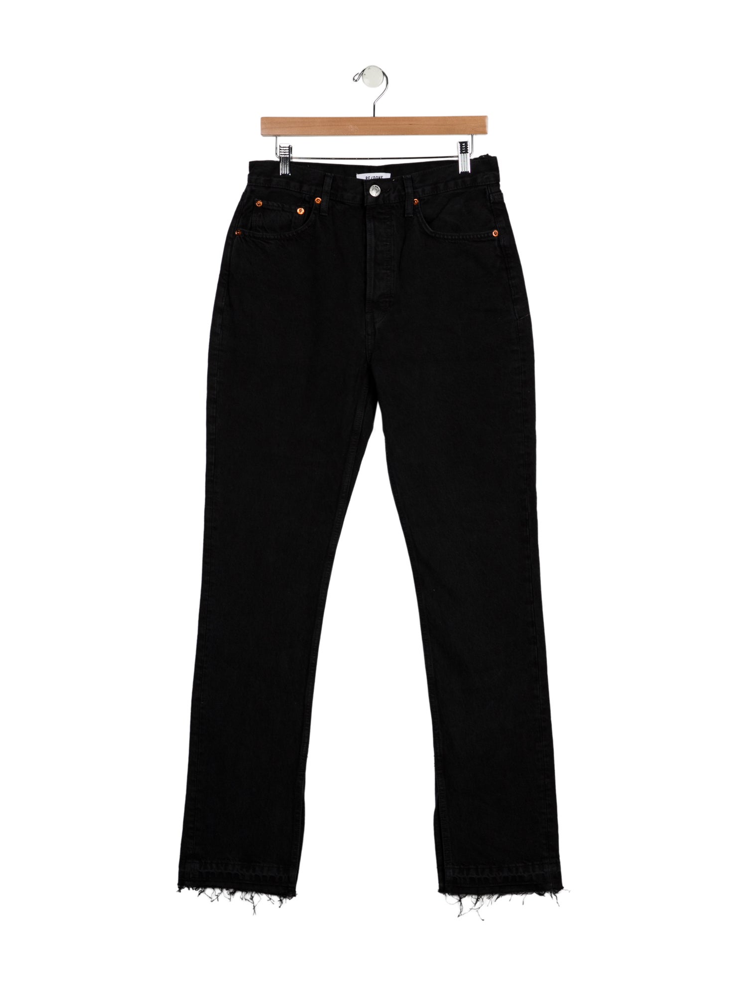 RE/DONE High-Rise Straight Leg Jeans