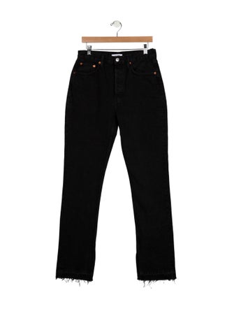 RE/DONE High-Rise Straight Leg Jeans