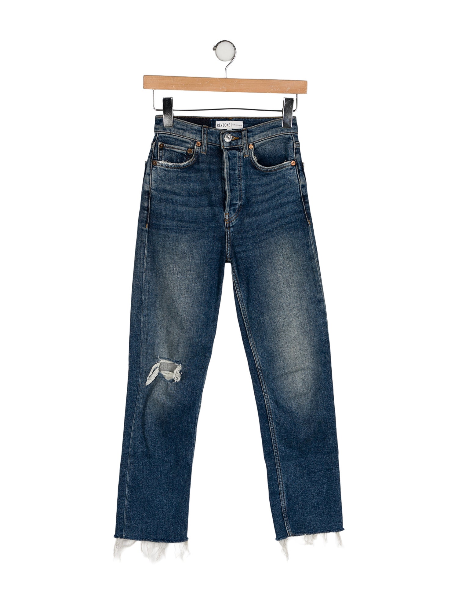 RE/DONE Mid-Rise Straight Leg Jeans