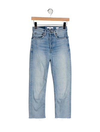 RE/DONE Mid-Rise Straight Leg Jeans