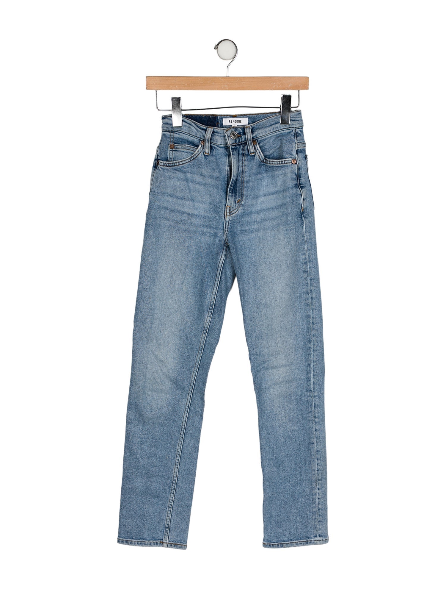 RE/DONE Mid-Rise Straight Leg Jeans