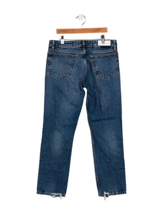 RE/DONE Mid-Rise Straight Leg Jeans