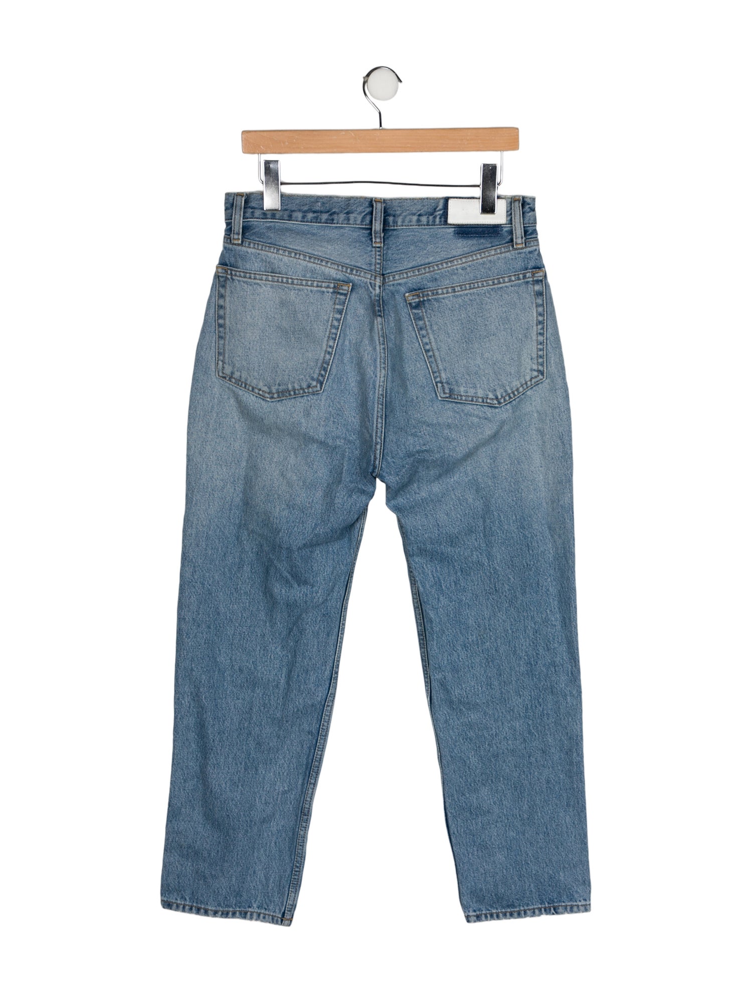 RE/DONE High-Rise Straight Leg Jeans