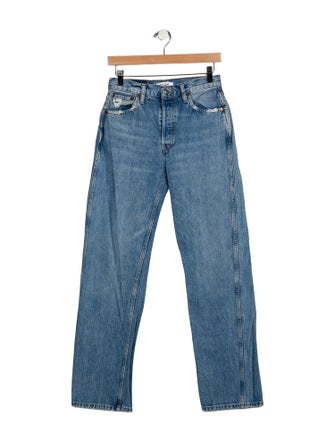 RE/DONE Low-Rise Wide Leg Jeans
