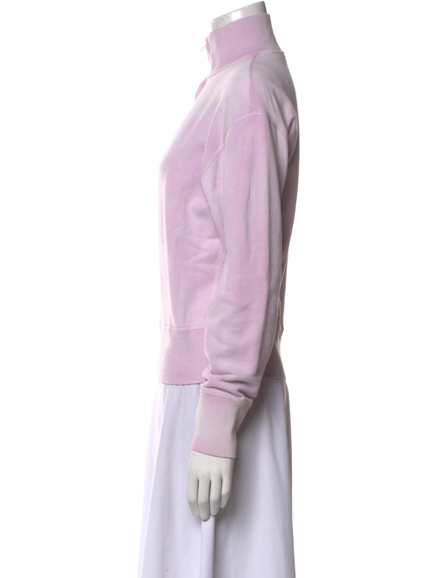 RE/DONE Mock Neck Long Sleeve Sweatshirt