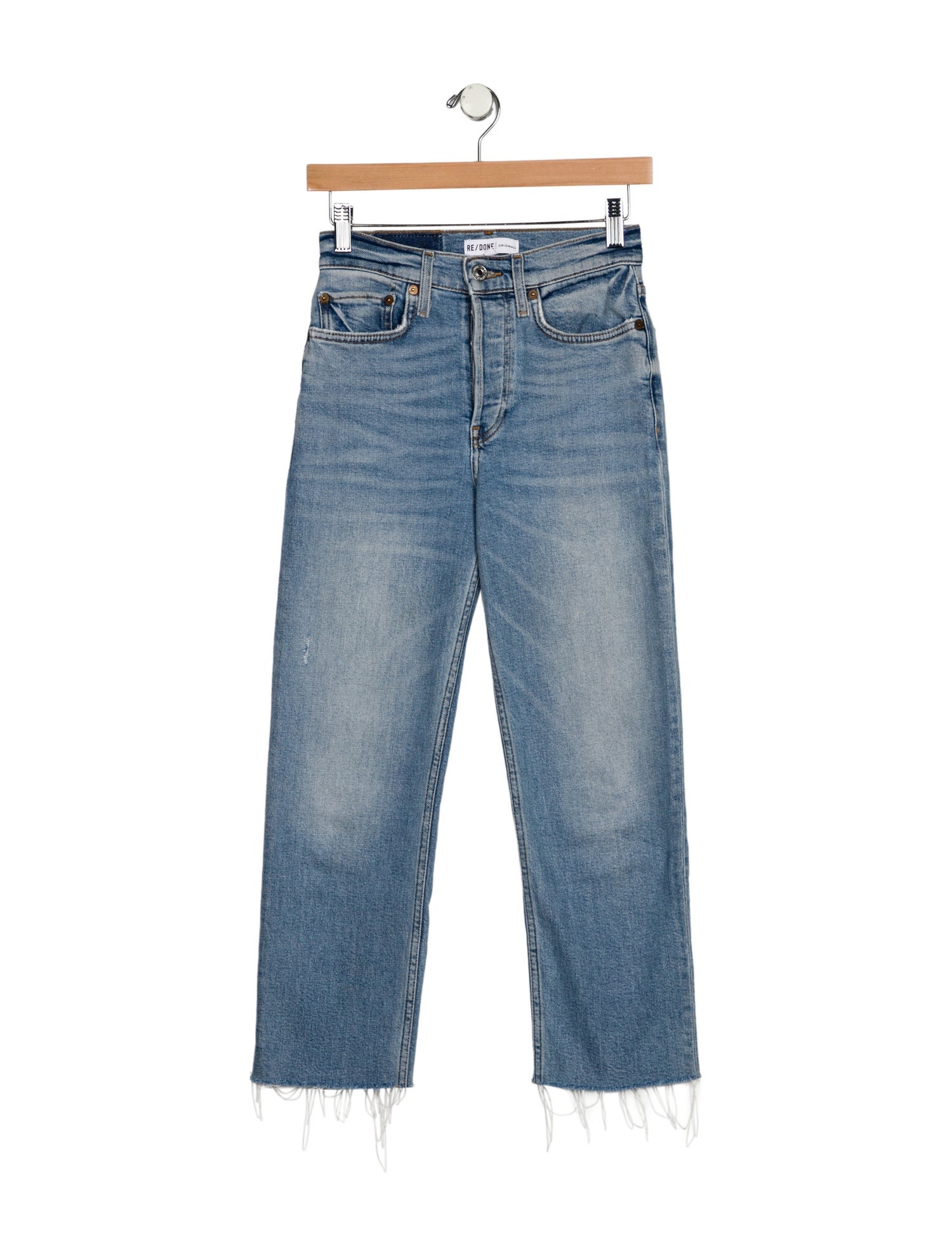 RE/DONE Mid-Rise Straight Leg Jeans