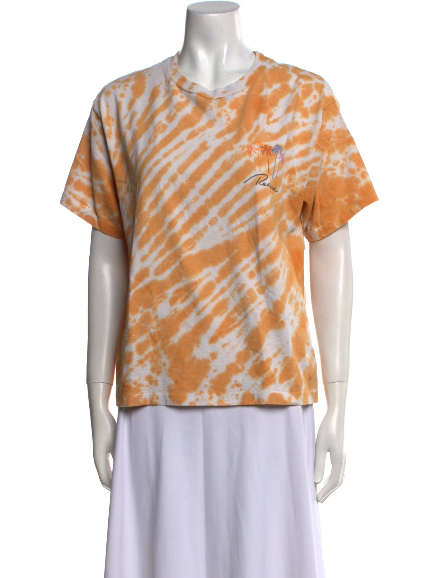 RE/DONE Tie-Dye Print Crew Neck T-Shirt