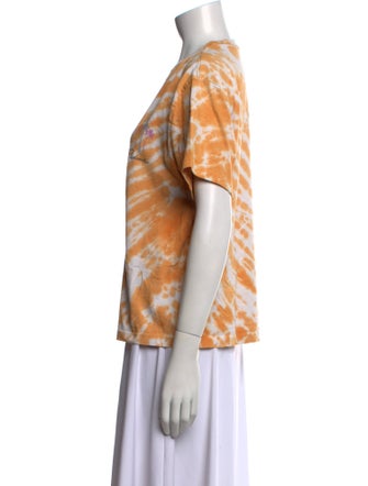 RE/DONE Tie-Dye Print Crew Neck T-Shirt