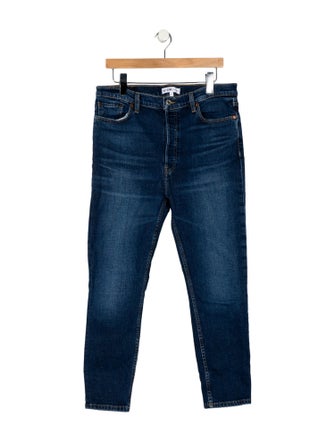RE/DONE High-Rise Straight Leg Jeans