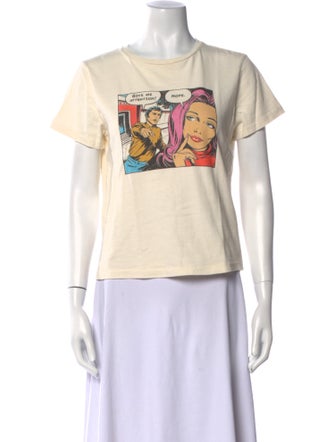 RE/DONE Graphic Print Crew Neck T-Shirt