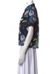 RE/DONE Printed Short Sleeve Button-Up Top