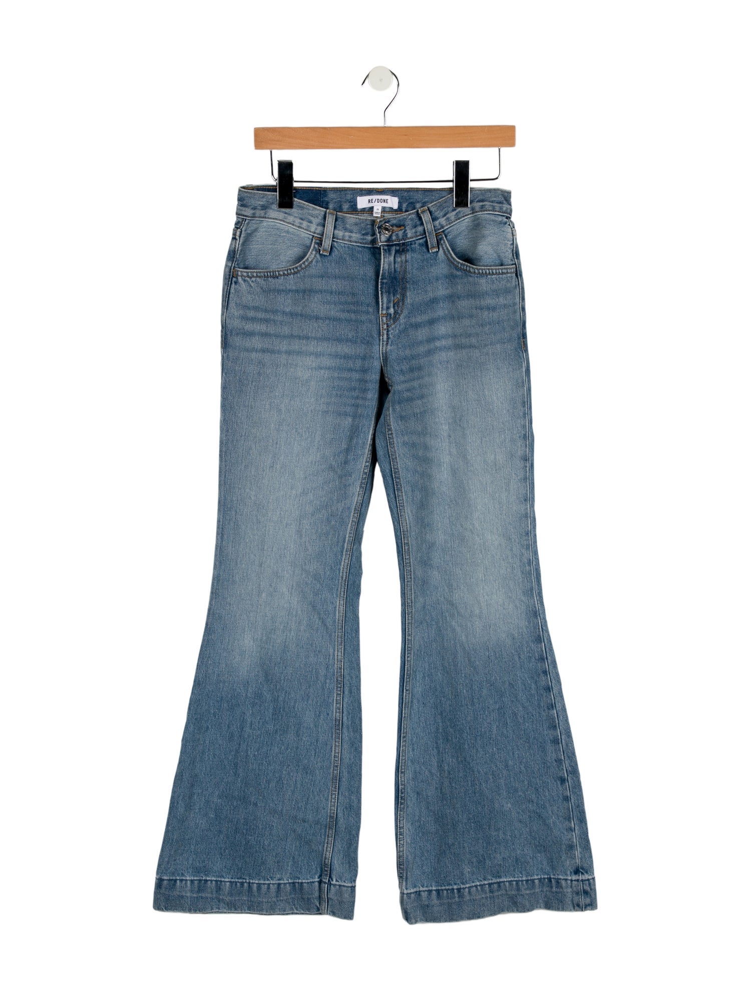 RE/DONE Mid-Rise Wide Leg Jeans