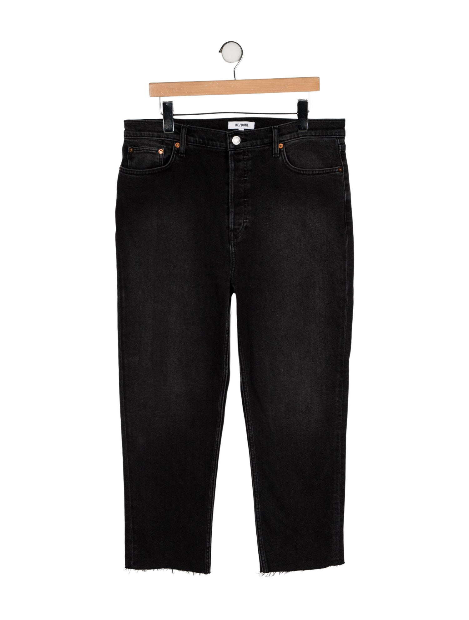 RE/DONE High-Rise Straight Leg Jeans