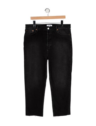 RE/DONE High-Rise Straight Leg Jeans