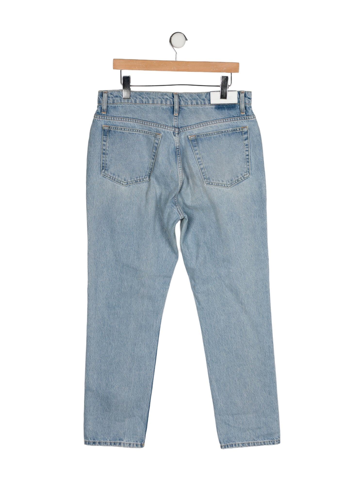 RE/DONE High-Rise Straight Leg Jeans