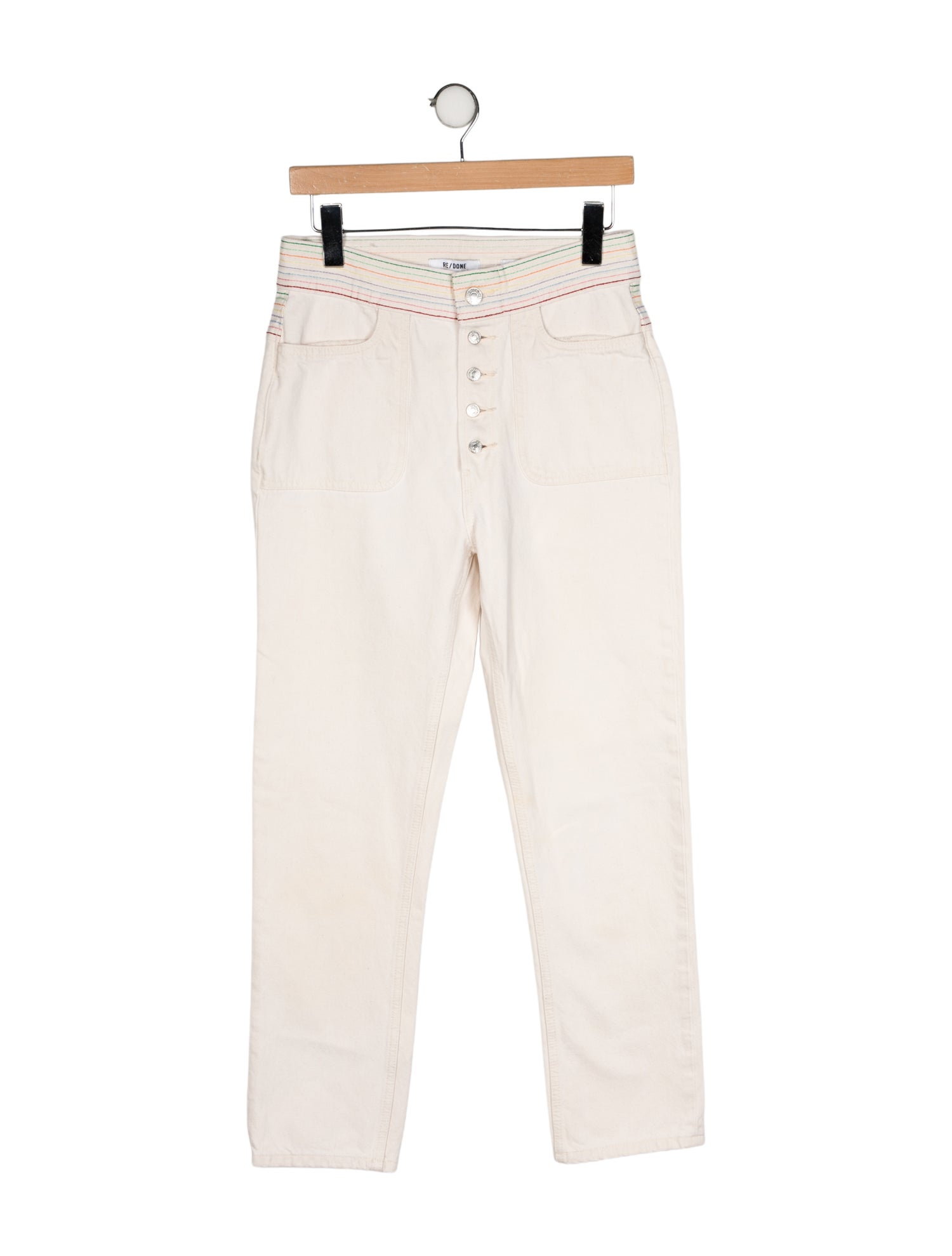 RE/DONE Mid-Rise Straight Leg Jeans