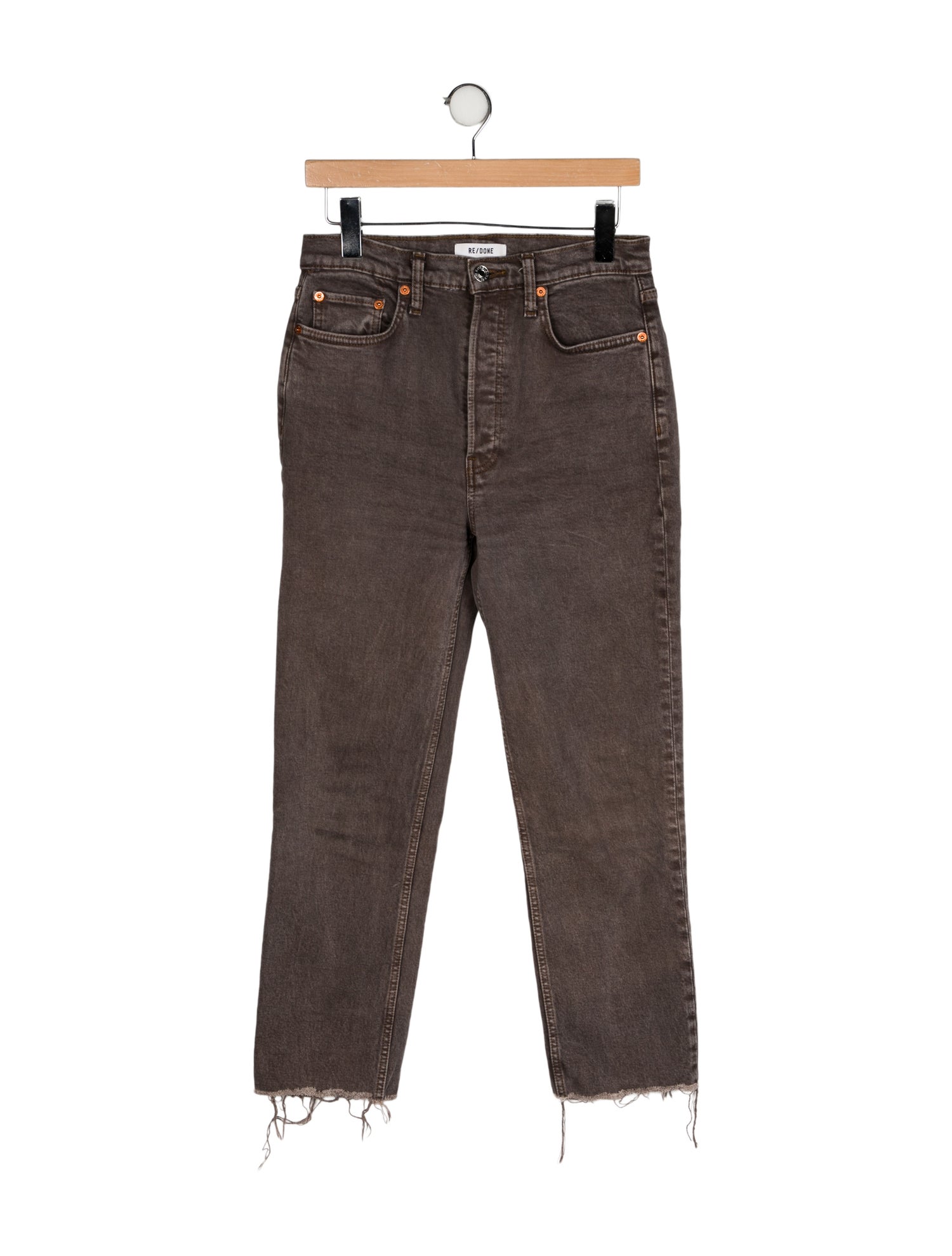 RE/DONE High-Rise Straight Leg Jeans